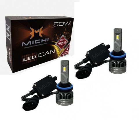 Светодиодные LED лампы 12-24V 50W MICHI MI LED Can H8, H11 5500K MI LED Can H11 50W фото