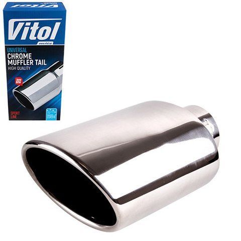 Насадка на глушник Vitol НГ-0554 d 57мм з нержавійки НГ-0554 фото