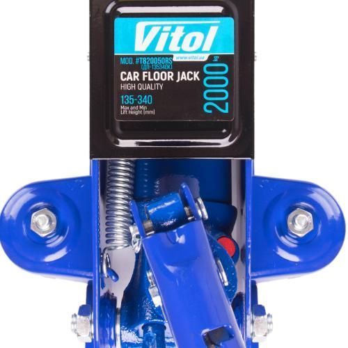 Домкрат гідравлічний підкатний 2т 135-340мм Vitol DP-135340K в пластиковому кейсі DP-135340K фото