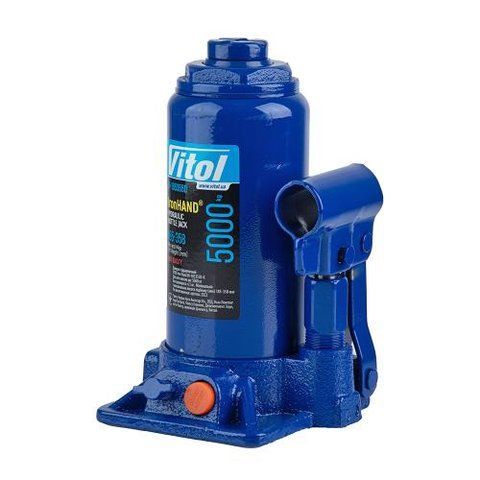 Домкрат гідравлічний телескоп 5т в коробці 185-358 мм 4.1кг Vitol IH-185355D IH-185355D фото