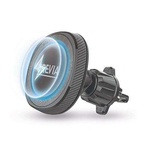 Держатель в машину Brevia AirVent Ultra MagCharge 15W с беспроводной зарядкой, на дефлектор 9390 фото
