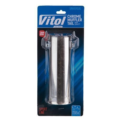 Насадка на глушник Vitol НГ-0090 d 45 мм з нержавійки НГ-0090 фото