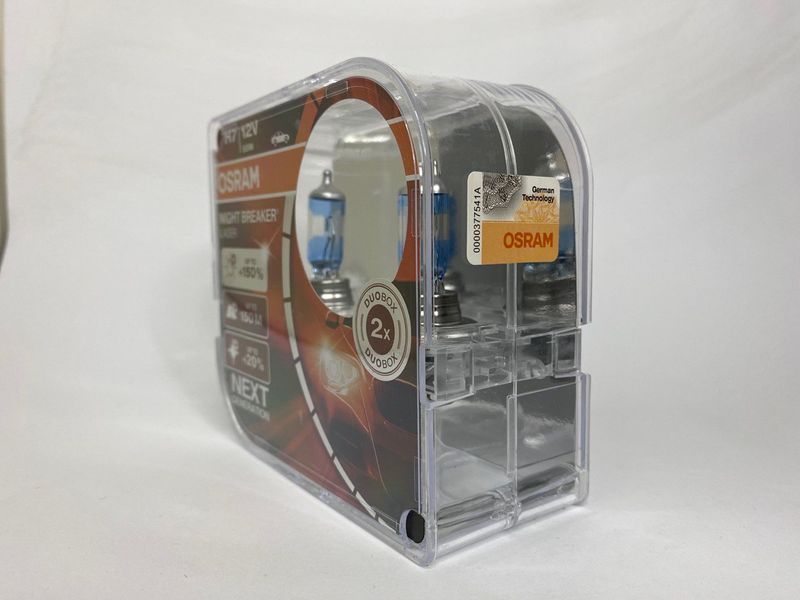 Лампи галогенні H7+150% 12V 55W Osram Night Breaker Laser H7+150% фото