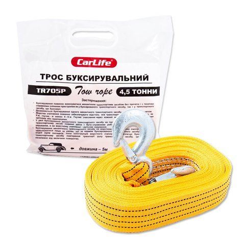 Буксувальний трос 4,5т 5м Carlife TR705/P TR705/P фото
