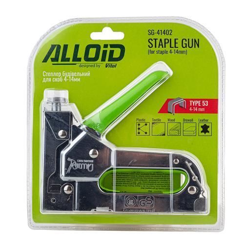 Степлер будівельний + 200 скоб Alloid SG-41402 SG-41402 фото Степлер будівельний + 200 скоб Alloid SG-41402 SG-41402 фото