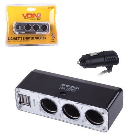 Удлинитель прикуривателя 3+2USB VOIN SC-3036 15060709 фото
