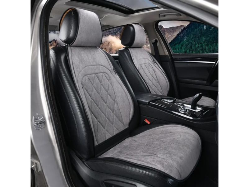 Накидки на передние сиденья с вентиляцией серого алькантара Elegant PARMA EL 700 703 EL 700 703 фото