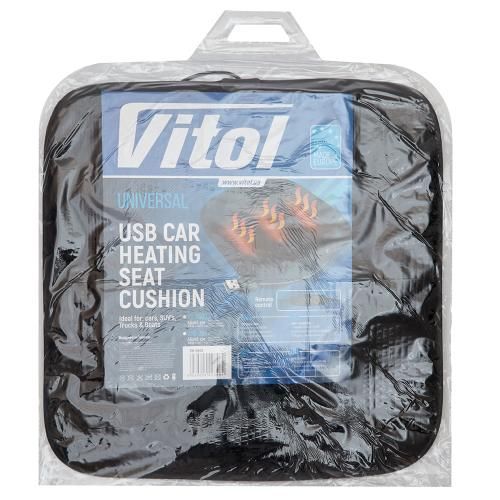 Накладка на сідіння з підігрівом від USB 42х40 см Vitol VH-0509 VH-0509 фото Накладка на сідіння з підігрівом від USB 42х40 см Vitol VH-0509 VH-0509 фото