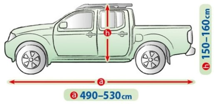 Тент на Пикап XL 530х195х160 см KEGEL Mobile Garage без кунга 5-4129-248-3020 5-4129-248-3020 фото