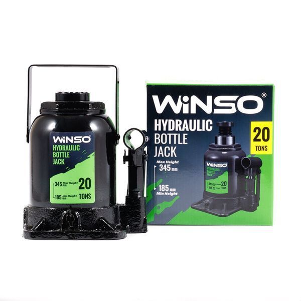 Домкрат гидравлический бутылочный Winso 170230 20т 185-345мм 170230 фото