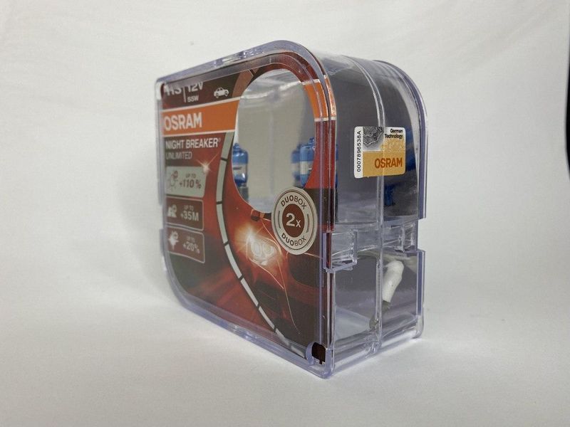 Лампи галоген OSRAM H3 +110% Night Breaker Unlimited NBU H3 +110% фото