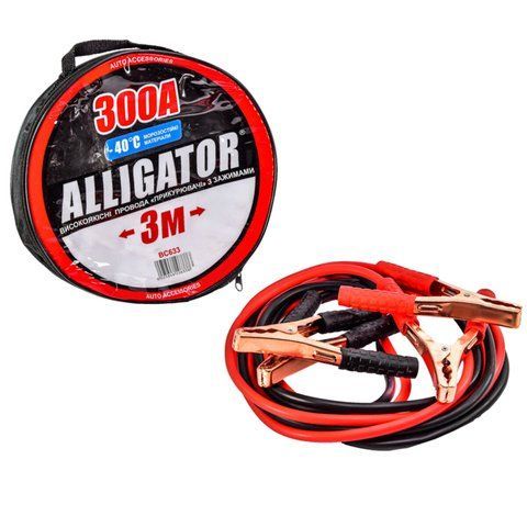 Провода пусковые, прикуриватели 300А 3м Alligator BC633 BC633 фото