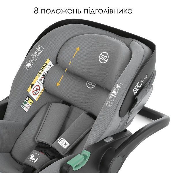 Автокресло детское ME 1110 i-FIX Simply Gray i-SIZE R129, рост ребенка 40-87см, рег.подголовник, 2 ур. Серый ME 1110 i-FIX Simply Gray фото