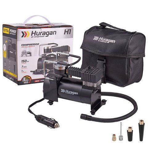 Компресор автомобільний 12В, 7 Атм, 35 л/хв Huragan H0100 H0100 фото