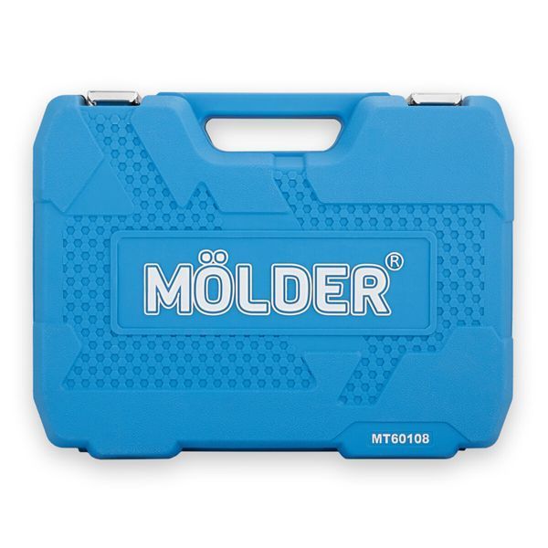 Професійний набір інструментів у кейсі M&Ouml;LDER 1/2", 1/4" 72 T, CR-V, 108ед. MT60108 фото