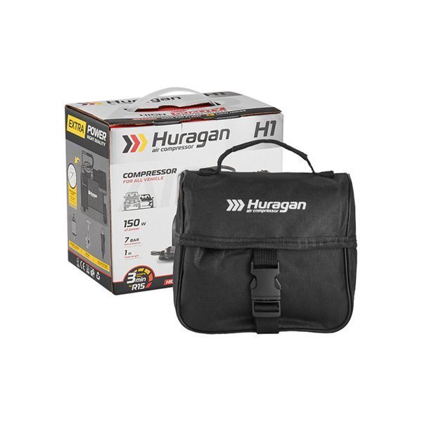 Компресор автомобільний 12В, 7 Атм, 35 л/хв Huragan H0100 H0100 фото
