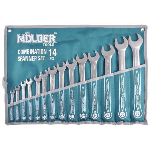 Набор ключей Molder CR-V, 8-32мм, 14шт MT58114 фото