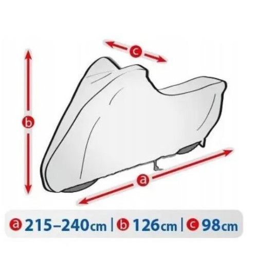 Тент на мотоцикл 215-240х126х98 см (L) Basic Garage KEGEL 5-4174-248-3020 5-4174-248-3020 фото