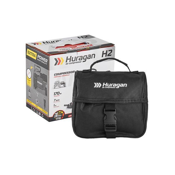 Компресор автомобільний 12В, 7 Атм, 37 л/хв Huragan H0200 H0200 фото