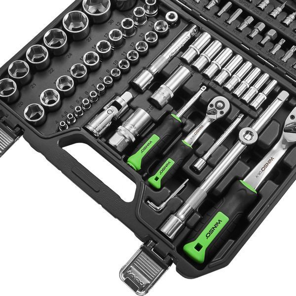 Професійний набір інструментів у кейсі Winso Pro 1/2", 1/4" 72T, CR-V, 110од. 924110 фото