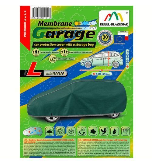 Тент чохол для авто Мінівен L 450х180х140 см Membrane Garage mini Van KEGEL 5-4774-248-3050 у сумці 5-4774-248-3050 фото