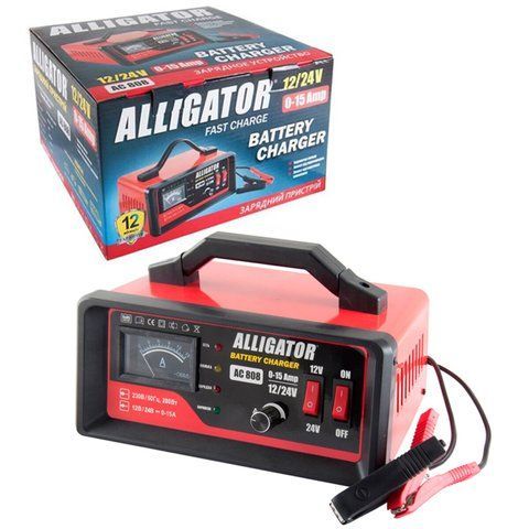 Зарядний пристрій АКБ Alligator AC808 12/24V 15А AC808 фото