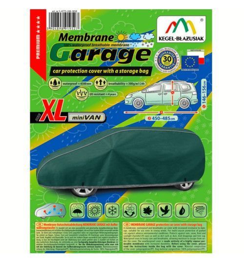 Тент чехол для авто Джип, Минивэн XL 485х195х145 см Membrane Garage mini Van KEGEL 5-4775-248-3050 в сумке 5-4775-248-3050 фото