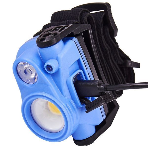 Фонарь налобный Brevia 14100WX1 400Lm+200Lm, 3W+3W COB, 1200mAh IP65 14100WX1 фото