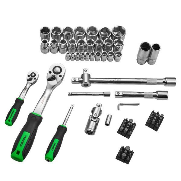 Професійний набір інструментів у кейсі Winso Pro 1/2", 1/4" 72 T, CR-V, 73 од. 924073 фото