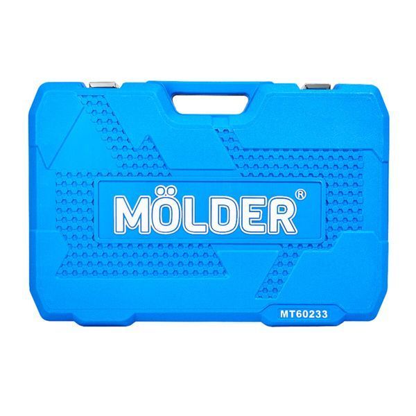 Профессиональный набор инструментов в кейсе M&Ouml;LDER 1/2", 1/4", 3/8" 72Т, CR-V, 233ед. MT60233 фото