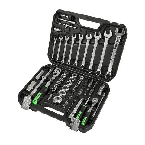 Професійний набір інструментів у кейсі Winso Pro 1/2", 1/4" 72 T, CR-V, 82 од. 924082 фото