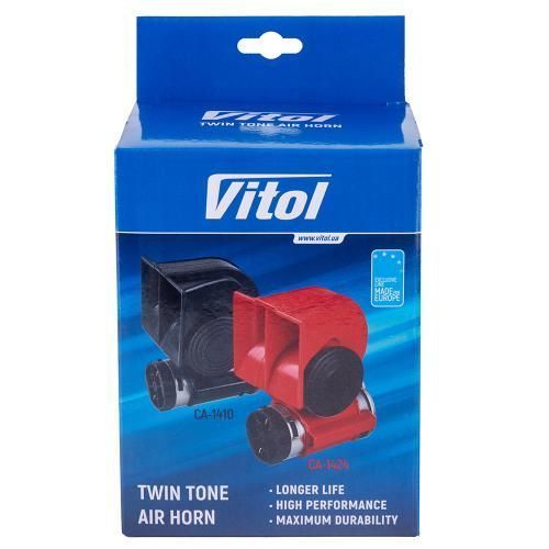 Автомобильный воздушный сигнал 24V Vitol CA-1424 красный CA-1424 фото