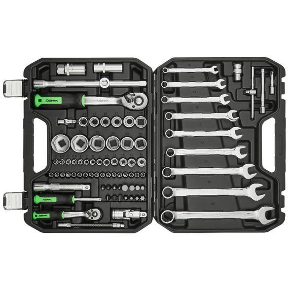 Профессиональный набор инструментов в кейсе Winso Pro 1/2", 1/4" 72 T, CR-V, 82 ед. 924082 фото