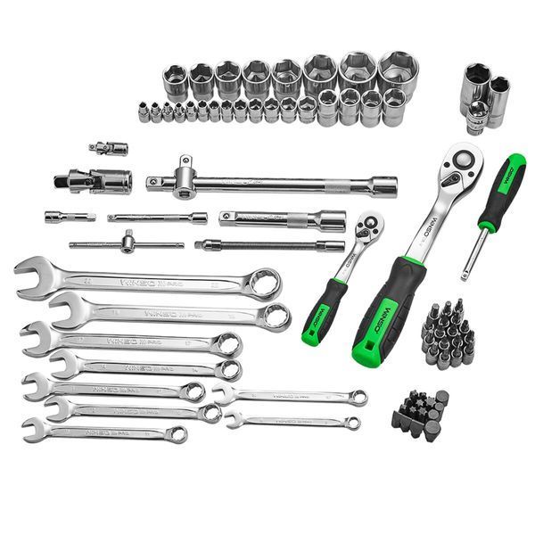 Профессиональный набор инструментов в кейсе Winso Pro 1/2", 1/4" 72 T, CR-V, 82 ед. 924082 фото