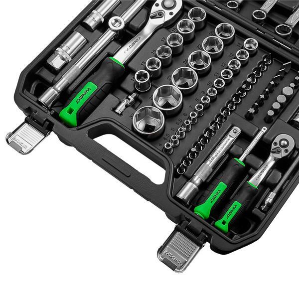 Профессиональный набор инструментов в кейсе Winso Pro 1/2", 1/4" 72 T, CR-V, 82 ед. 924082 фото