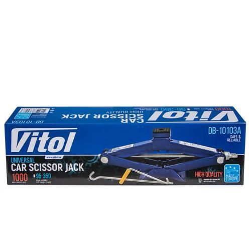 Домкрат гвинтовий ромб 1т висота підйому 350мм Vitol DB-10103A DB-10103A фото