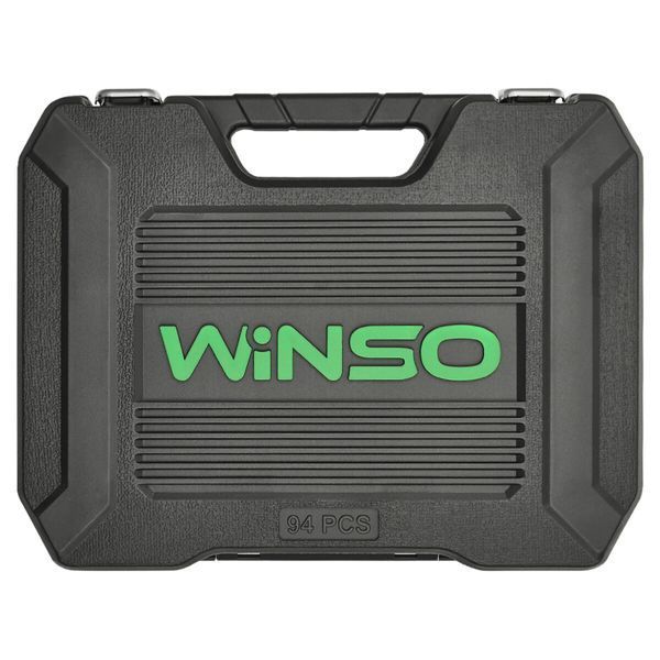 Профессиональный набор инструментов в кейсе Winso Pro 1/2", 1/4" 72 T, CR-V, 94ед. 924094 фото
