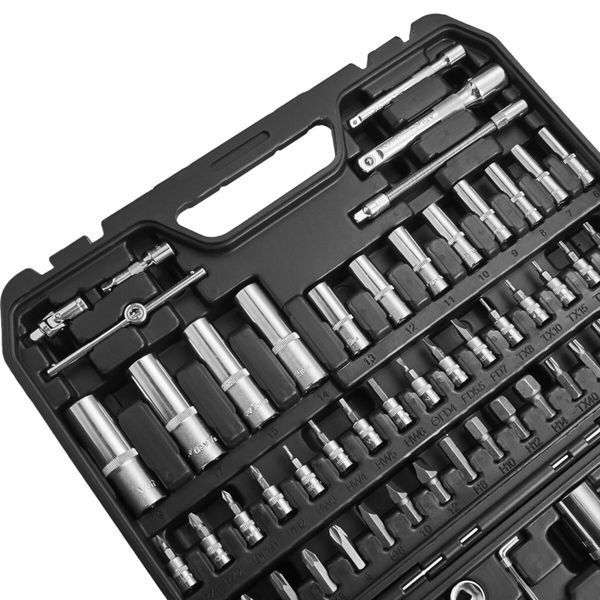 Профессиональный набор инструментов в кейсе Winso Pro 1/2", 1/4" 72 T, CR-V, 94ед. 924094 фото