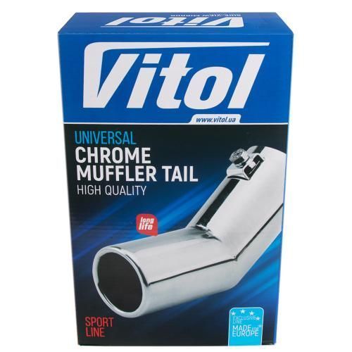 Насадка на глушник Vitol НГ-0346 d 64 мм з нержавійки НГ-0346 фото