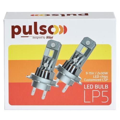 Лампы LED PULSO 12v LP5-H11 LED-chips 3570 CSP 2x30w 4000Lm 6500K LP5-H11 фото