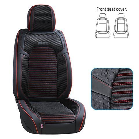 Набор чехлов на передние сиденья VOIN VD-220 Bk экокожа черные VD-220 Bk Front фото