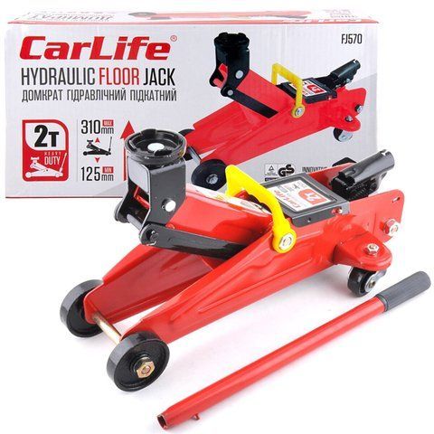Домкрат підкатний 2т 125-310 мм CarLife FJ570 FJ570 фото