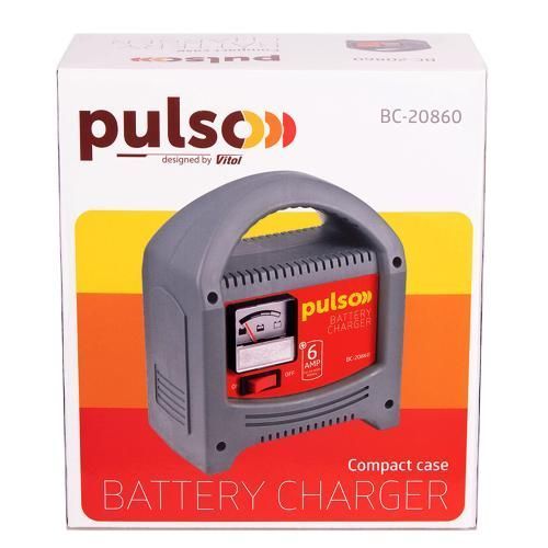 Зарядное устройство 12V 6A 20-80AHR Pulso BC-20860 ВС-20860 фото