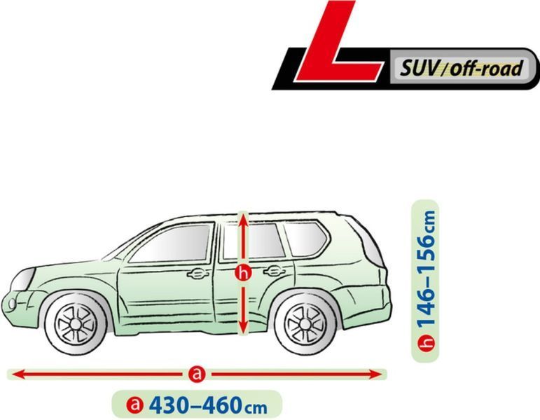 Тент чехол для авто Джип Минивэн L 460х195х156 см Membrane Garage SUV/OFF ROAD KEGEL 5-4754-248-3050 в сумке 5-4754-248-3050 фото