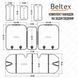 Комплект премиум накидок для сидений BELTEX BX82100 Verona black BX82100 фото 8