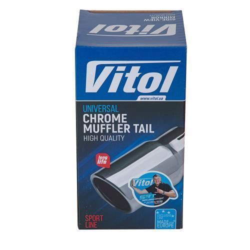 Насадка на глушник Vitol НГ-0457 d 72 мм з нержавійки НГ-0457 фото