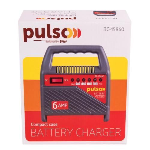 Зарядний пристрій Pulso BC-15860 6-12V 6A 15-80AHR BC-15860 фото Зарядний пристрій Pulso BC-15860 6-12V 6A 15-80AHR BC-15860 фото