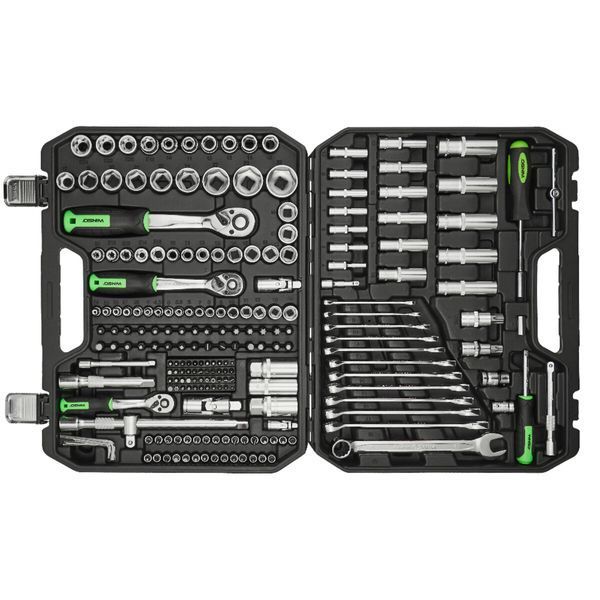 Профессиональный набор инструментов в кейсе Winso Pro 1/2", 1/4", 3/8" 72T, CR-V, 219ед. 924219 фото