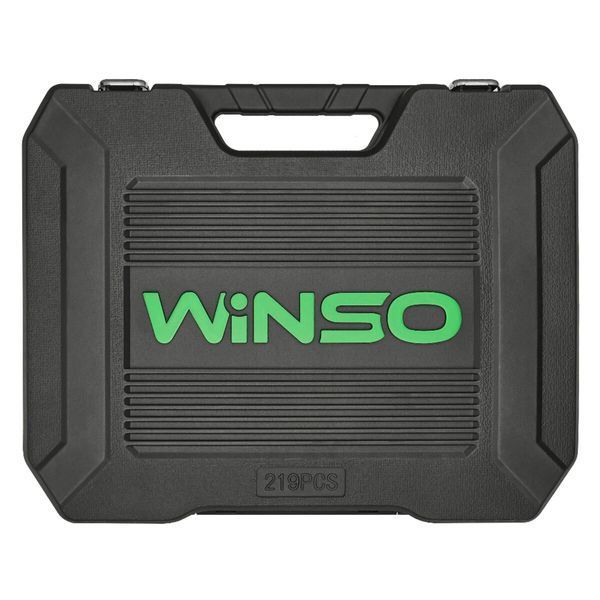 Профессиональный набор инструментов в кейсе Winso Pro 1/2", 1/4", 3/8" 72T, CR-V, 219ед. 924219 фото
