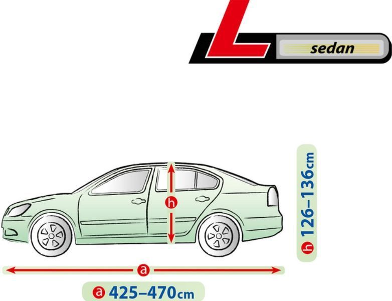 Тент чехол на авто Sedan L 470x178x136см Membrane Garage KEGEL 5-4743-248-3050 в сумке 5-4743-248-3050 фото